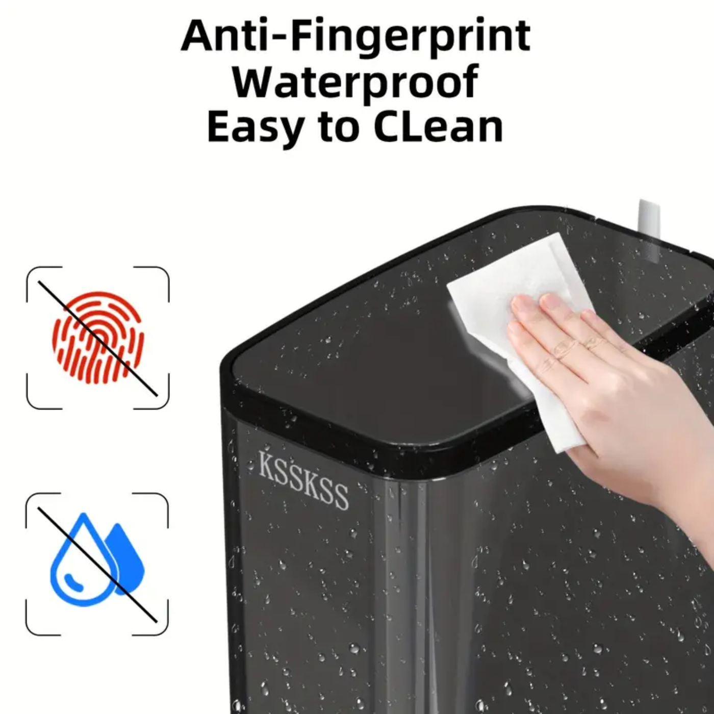 6L Stainless Steel Bathroom Trash Can with Pedal & 60 Bags - Zornits