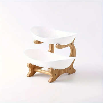 2/3 Tier Wooden Elegant Fruit Rack - Zornits