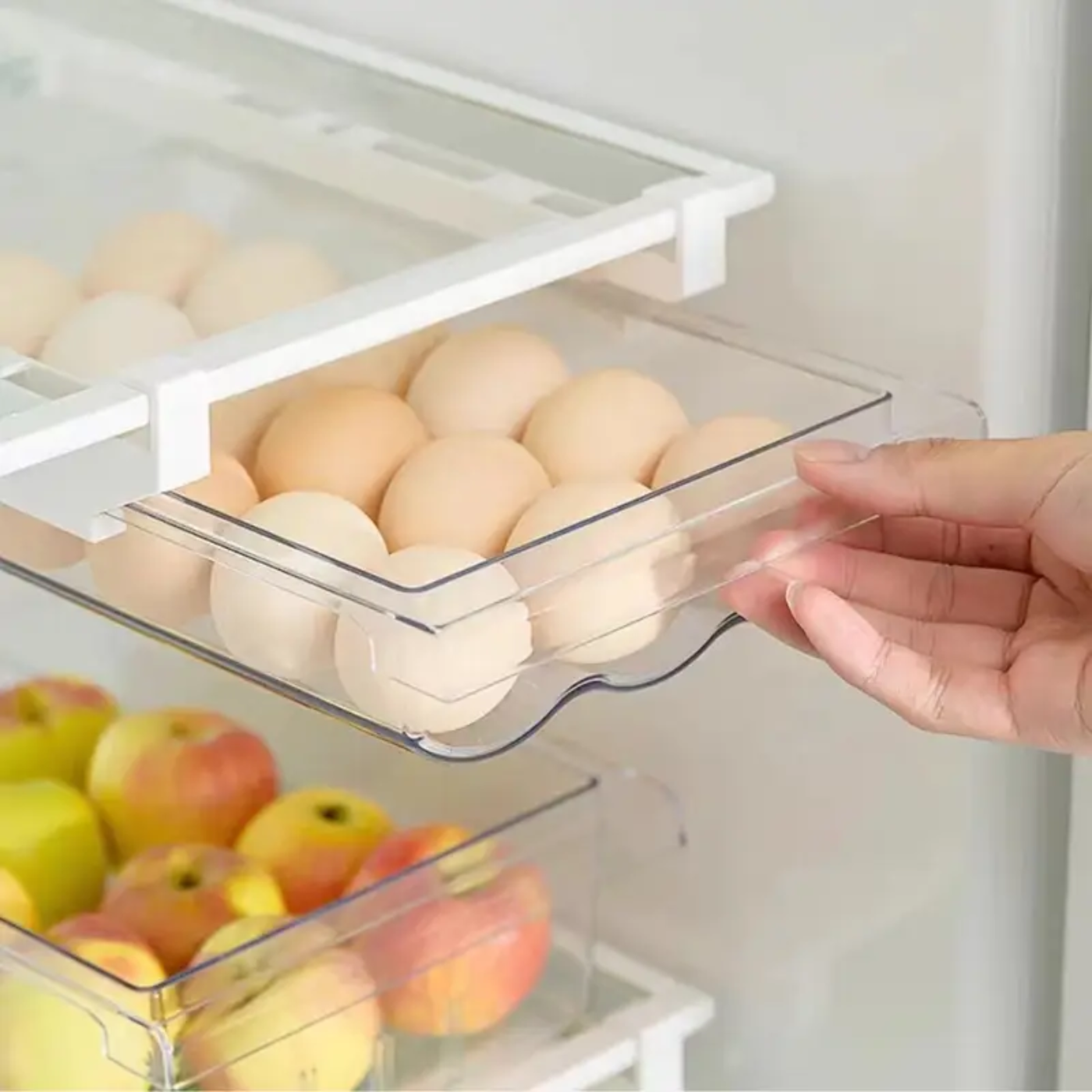 1pc Rolling Drawer Type Refrigerator Egg Box - Zornits