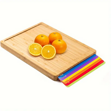 Bamboo Cutting Board Set with Color - Zornits
