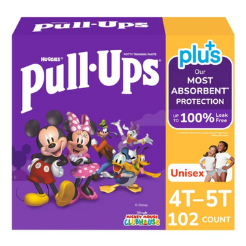 Huggies Pull-Ups Plus Training Pants Unisex, 4T - 5T