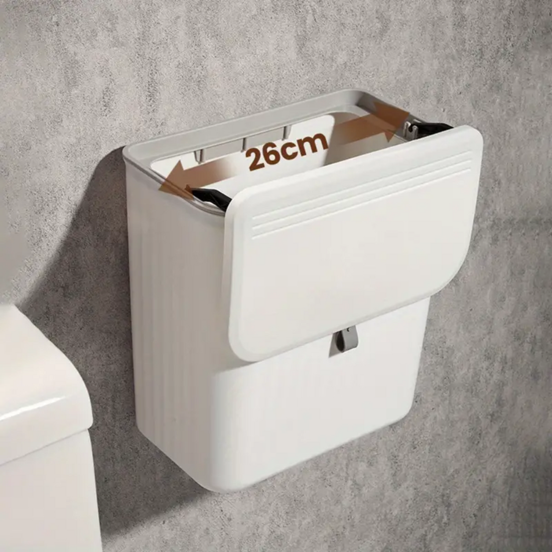 Bathroom Trash Can with Lid - Zornits