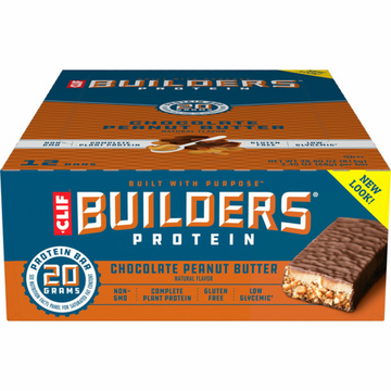 Clif Builder's Bar, Chocolate Peanut Butter, 2.4 oz, 12-count