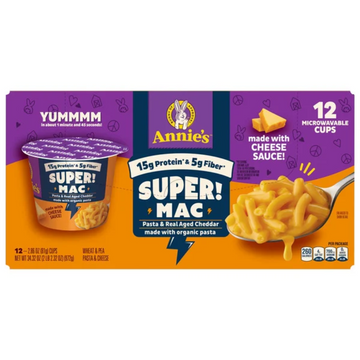 Annie's Super Mac Cups, 2.86 oz, 12-count