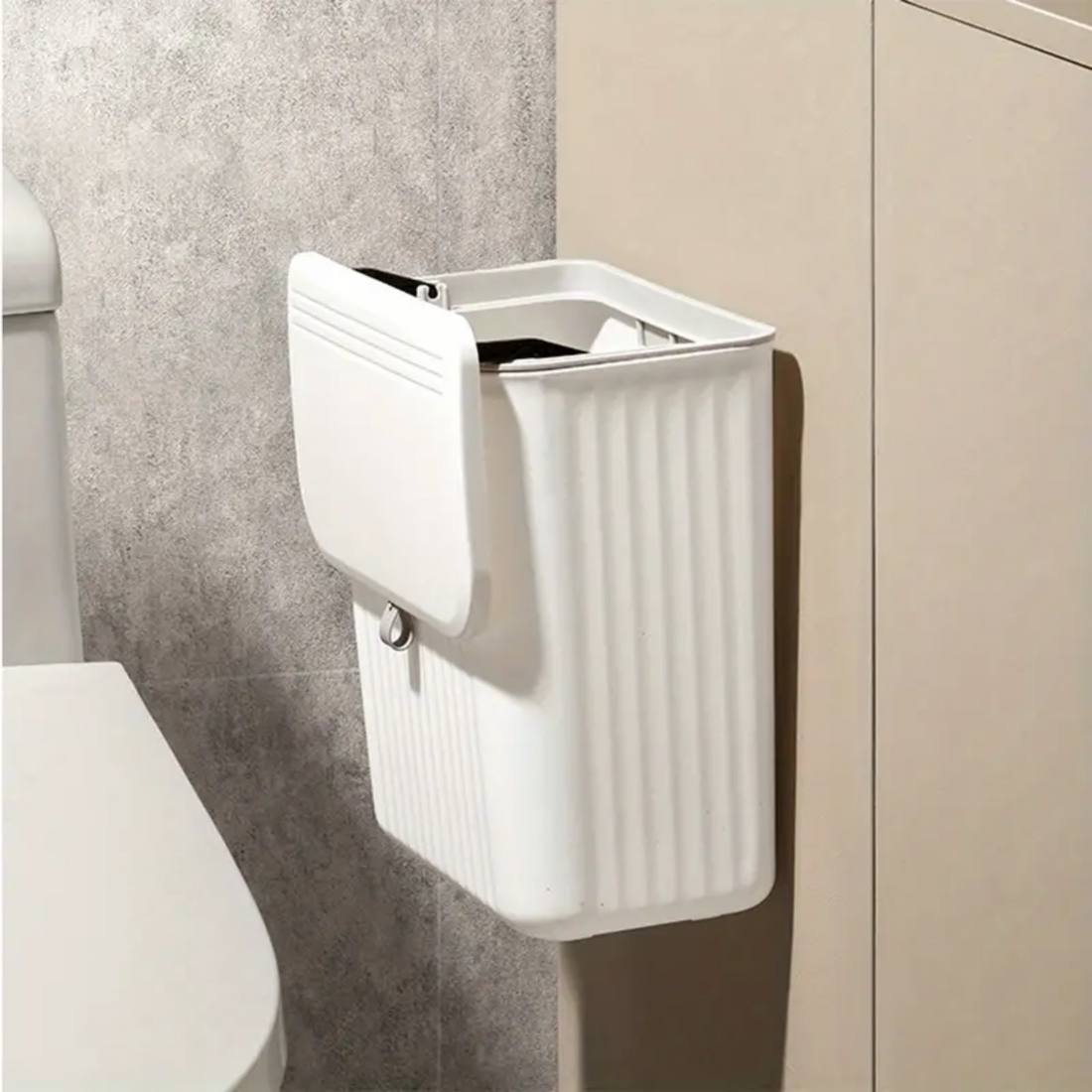 Bathroom Trash Can with Lid - Zornits