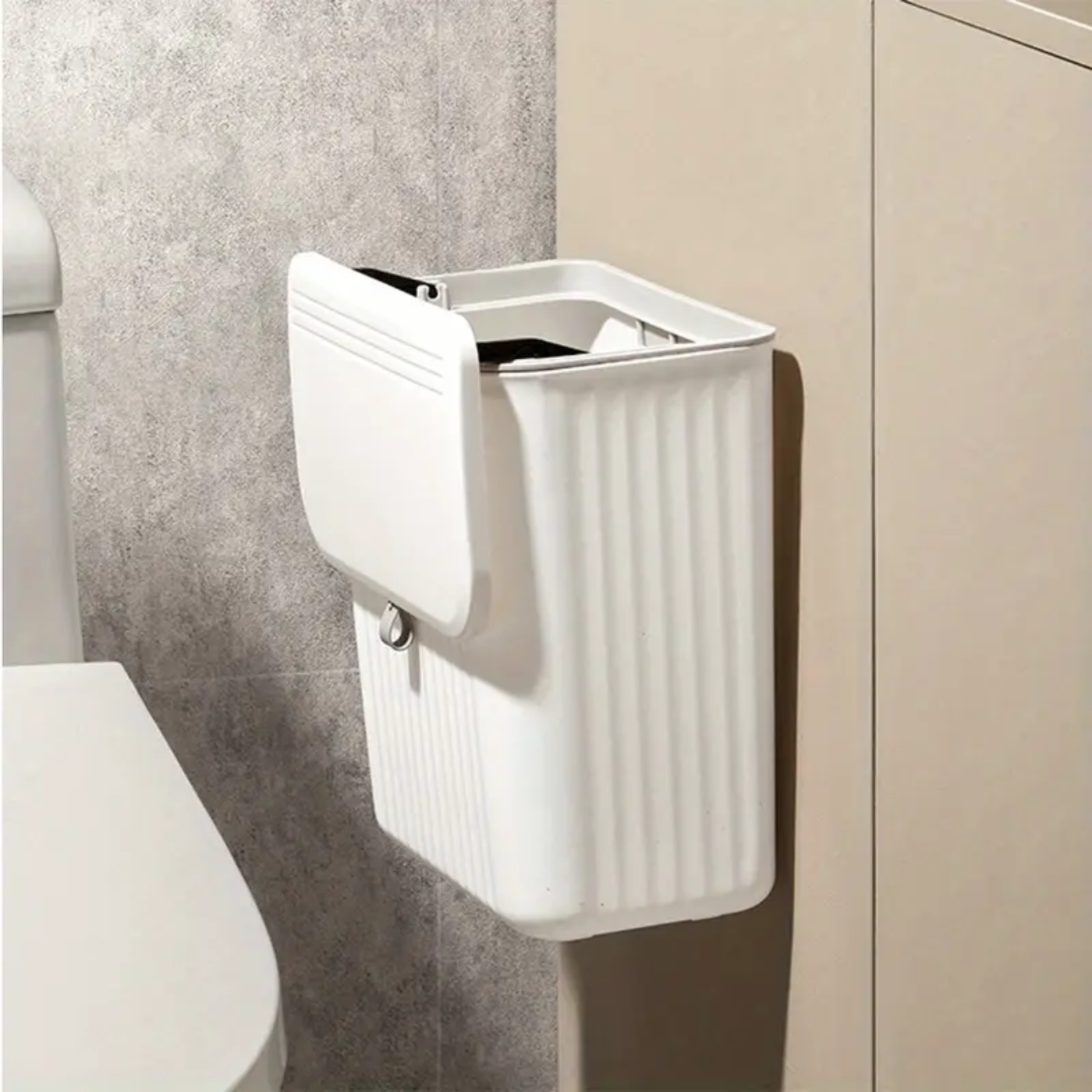 Bathroom Trash Can with Lid - Zornits