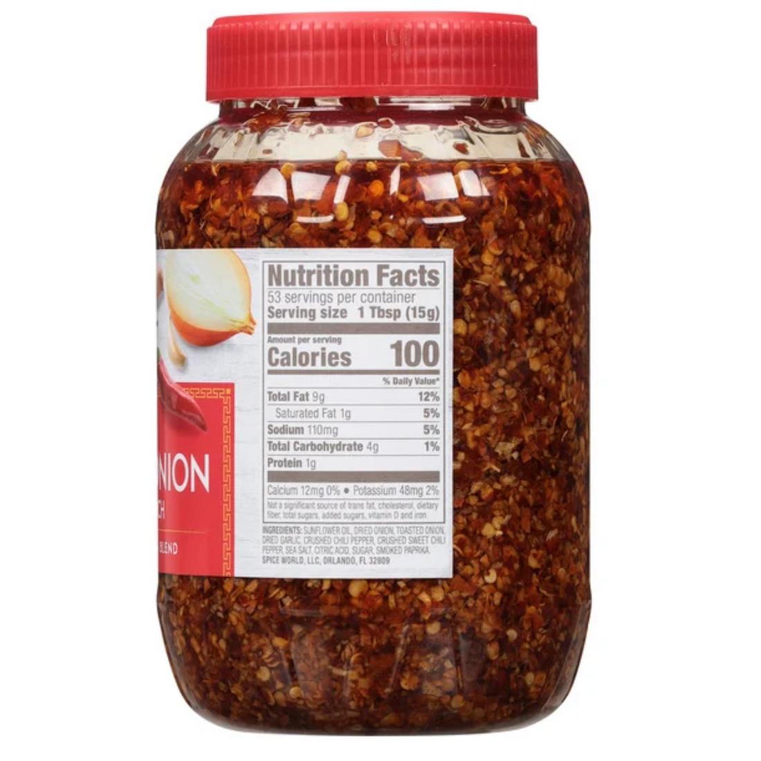 Spice World Chili Onion Crunch, 28 oz