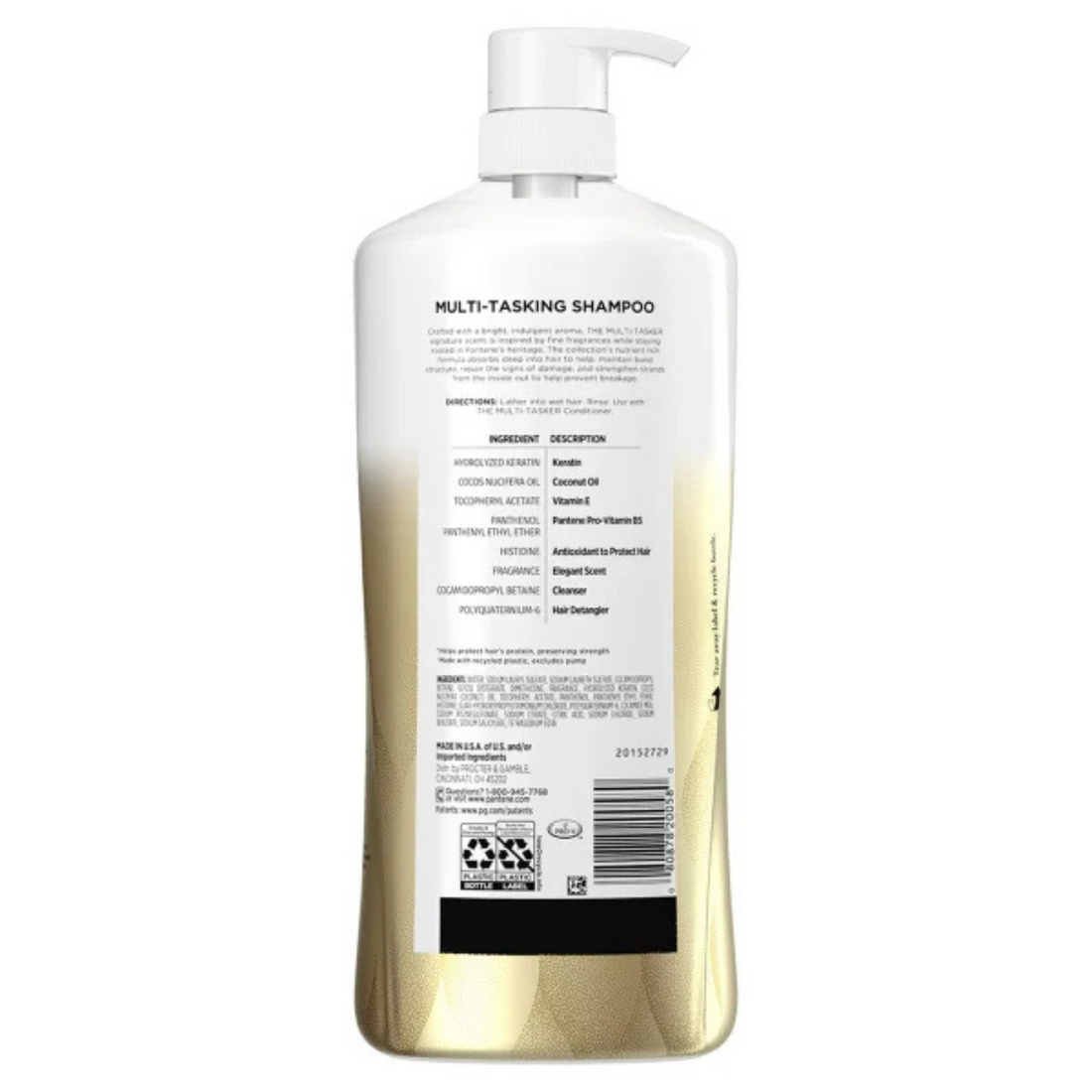Pantene Multi-Tasker 10 Shampoo, 38.2 fl oz