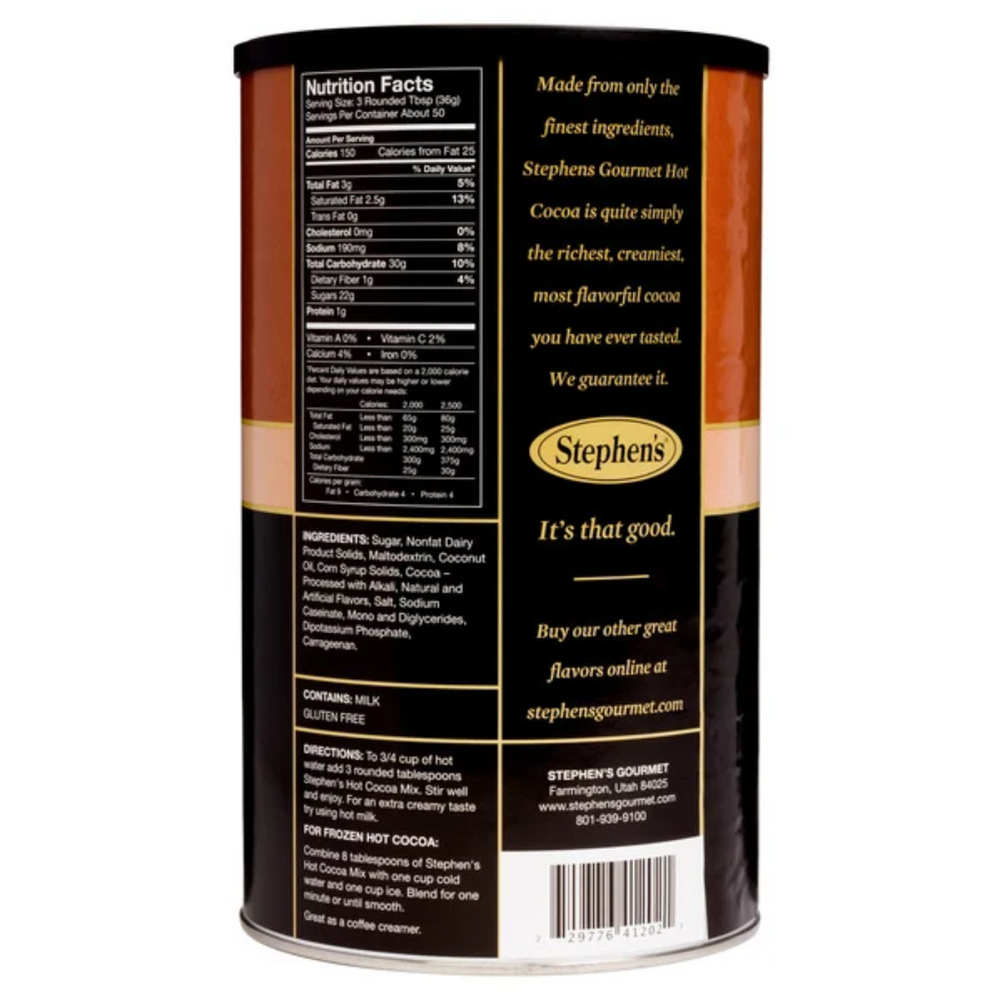 Stephen's Gourmet Hot Cocoa Milk Chocolate, 64 oz