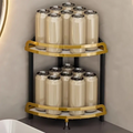 2-Tier Corner Bathroom Organizer Shelf - Zornits