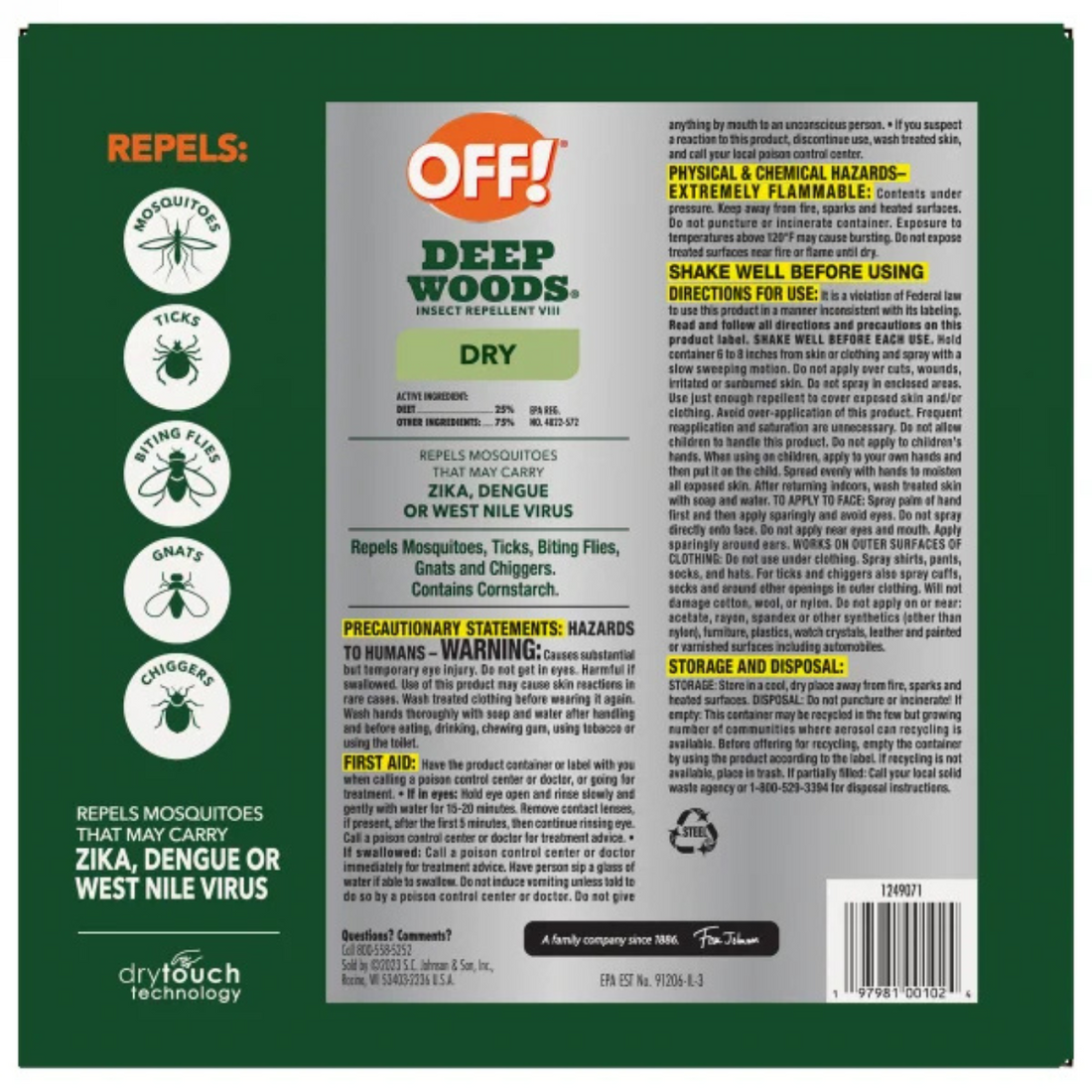 OFF! Deep Woods Dry Insect Repellent Set