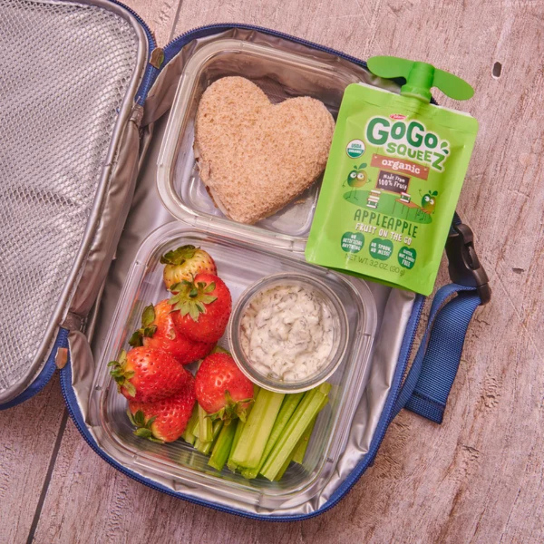 GoGo SqueeZ, Organic Applesauce, Variety Pack, 3.2 oz, 28-Count