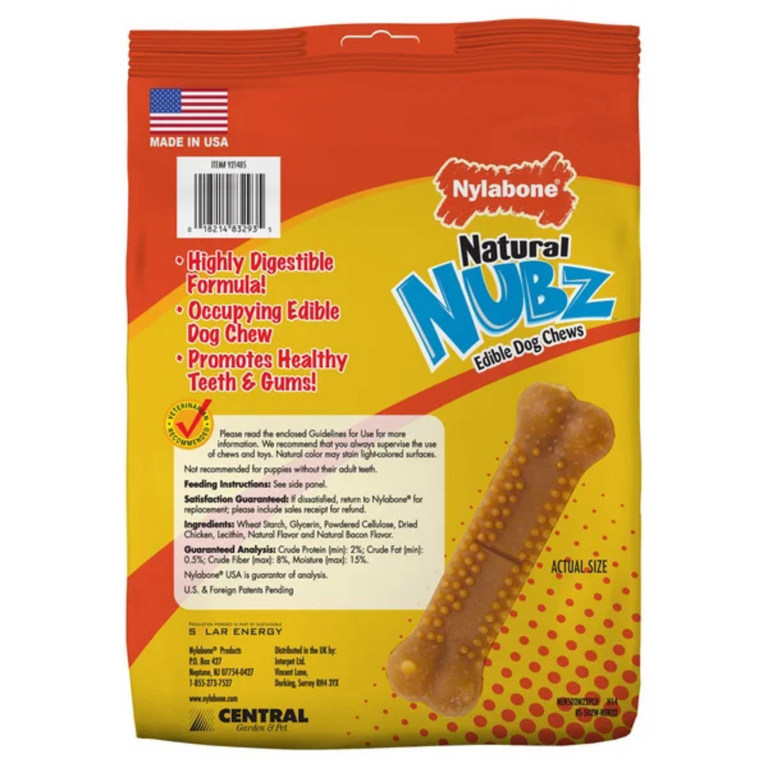 Nylabone Nubz Edible Dog Chews, 22CT