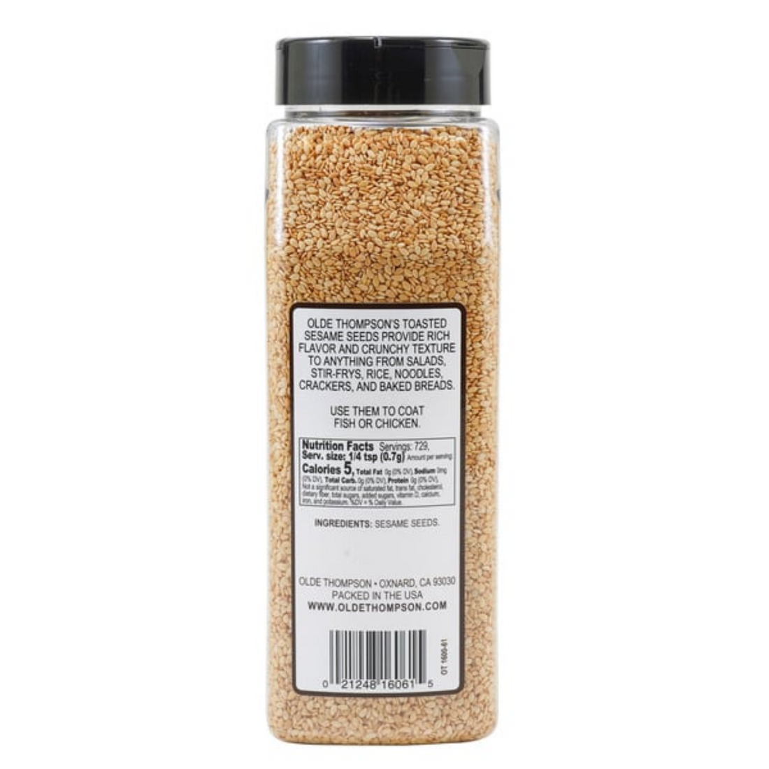 Olde Thompson Toasted Sesame Seeds, 18 oz