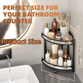2-Tier Corner Bathroom Organizer Shelf - Zornits