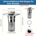2pcs Pop-Up Bathroom Sink Stopper - Zornits