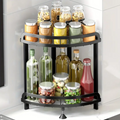 2-Tier Corner Bathroom Organizer Shelf - Zornits