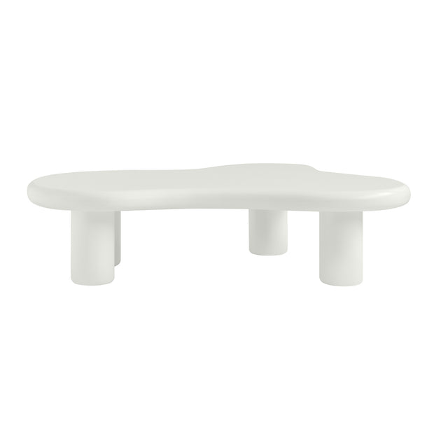 Minimalist coffee table in solid wood with a veneer finish
