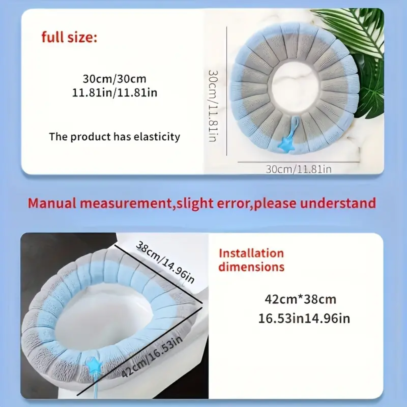 Dual-Tone Washable Toilet Seat Cushion - Zornits