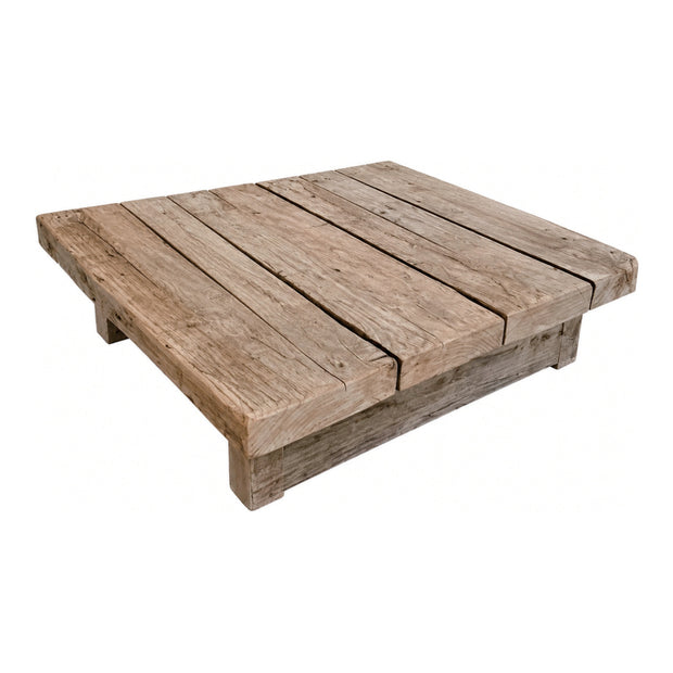 Elm Wide-Plank Square Table