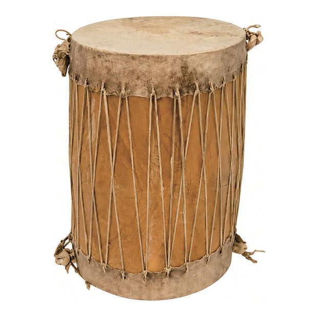 Tan Hide Drum Stool