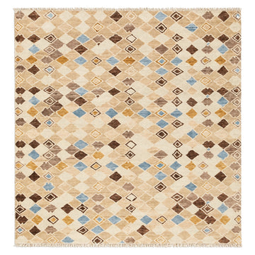 100% Handspun Miamana Wool Rug, full view on a white background