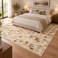 100% Handspun Miamana Wool Rug in a bedroom