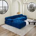 Urban Classic Modular Sofa, Comfort Modular 104-Inch Velvet L-Shaped Sectionals 4-Seaters