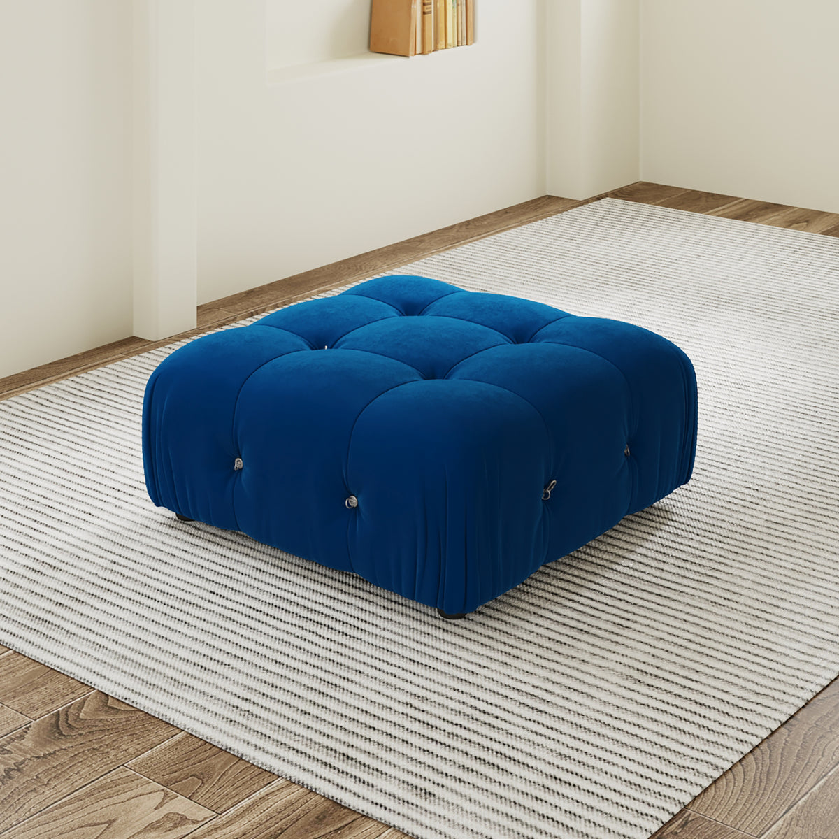 Urban Classic Modular Sofa, Modular Cozy 35-Inch Velvet Ottomans 1-Seaters