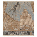 100% Hand Knotted Wool Rug, full view on a white background