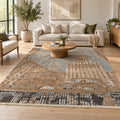 100% Hand Knotted Wool Rug in a living room
