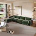 Urban Sectional Sofa, Comfortable Spacious 130-Inch Chenille Sleepers 4-Seaters