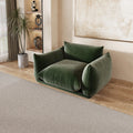 Urban Sectional Sofa, Comfort 50-Inch Chenille Single Sofa 1-Seaters, Green
