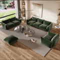Urban Sectional Sofa, Plush Comfort 27-Inch Chenille Ottomans 1-Seaters