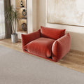 Urban Sectional Sofa, Comfort 50-Inch Chenille Single Sofa 1-Seaters, Orange