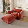 Urban Sectional Sofa, Comfort 50-Inch Chenille Single Sofa 1-Seaters