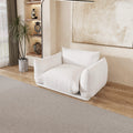 Urban Sectional Sofa, Comfort 50-Inch Chenille Single Sofa 1-Seaters, Beige
