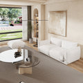Urban Sectional Sofa, Plush Comfort 27-Inch Chenille Ottomans 1-Seaters