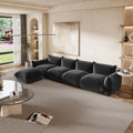 Urban Sectional Sofa, Comfortable Spacious 130-Inch Chenille Sleepers 4-Seaters