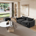 Urban Sectional Sofa, Plush Comfort 27-Inch Chenille Ottomans 1-Seaters