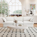 Sky Classic Linen Cloud Sofa, Linen Sectional Sofa Slipcovers - Replacement Covers Only, White