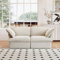 Sky Classic Linen Cloud Sofa, Linen Sectional Sofa Slipcovers - Replacement Covers Only, Beige