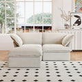 Sky Classic Linen Cloud Sofa, Linen Sectional Sofa Slipcovers - Replacement Covers Only, Beige