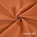 Sky Plus Velvet Cloud Sofa, Modular Washable 43-Inch Velvet Single Sofa 1-Seaters, Dark Orange
