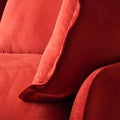 Sky Classic Velvet Cloud Sofa, Replaceable Cover 83-Inch Velvet L-Shaped Sectionals 3-Seaters