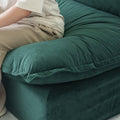 Sky Classic Velvet Cloud Sofa, Replaceable Cover 83-Inch Velvet L-Shaped Sectionals 3-Seaters