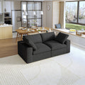 Sky Cloud Sectional Sofa, Modular Washable 80-Inch Linen Loveseats 2-Seaters
