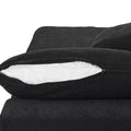 Sky Cloud Sectional Sofa, Washable Cover 160-Inch Linen Corner Sectionals 8-Seaters