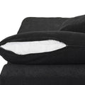 Sky Cloud Sectional Sofa, Pet-Friendly Cover 80-Inch Linen L-Shaped Sectionals 3-Seaters