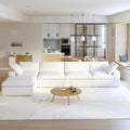 Sky Cloud Sectional Sofa, Modular Washable 40-Inch Linen Ottomans 1-Seaters